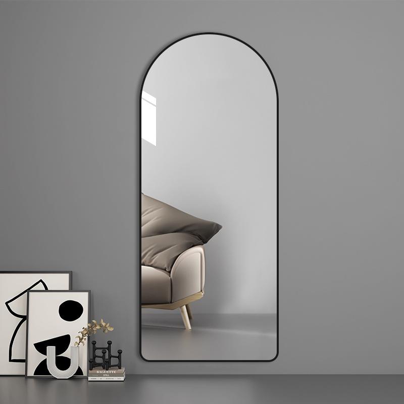 大镜子贴墙自粘全身镜家用立体落地镜女生卧室穿衣镜壁挂式试衣镜