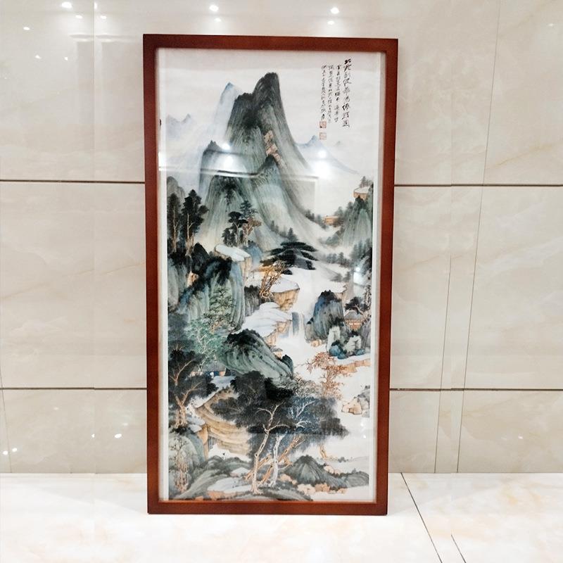 大尺寸相框细长法字画对联挂墙中式简约广告国装裱木画框特殊尺寸