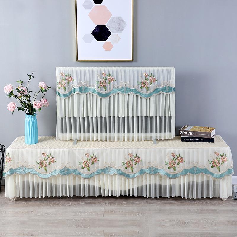 电视机防尘罩新款家用液晶电视盖布55 65寸挂式开机不取电视套