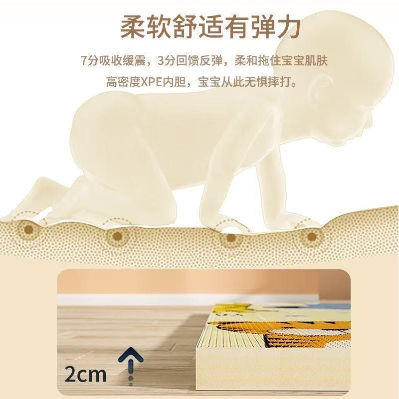 宝宝爬行垫可折叠双面加厚客厅防水环保婴儿童爬爬垫拼接泡沫地垫
