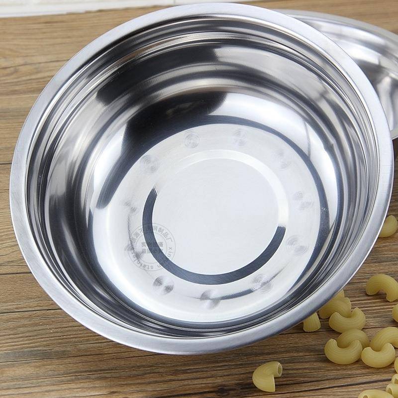 不锈钢汤盆两件套装汤碗活动开业广告宣传碗蝶盘套装随手礼品