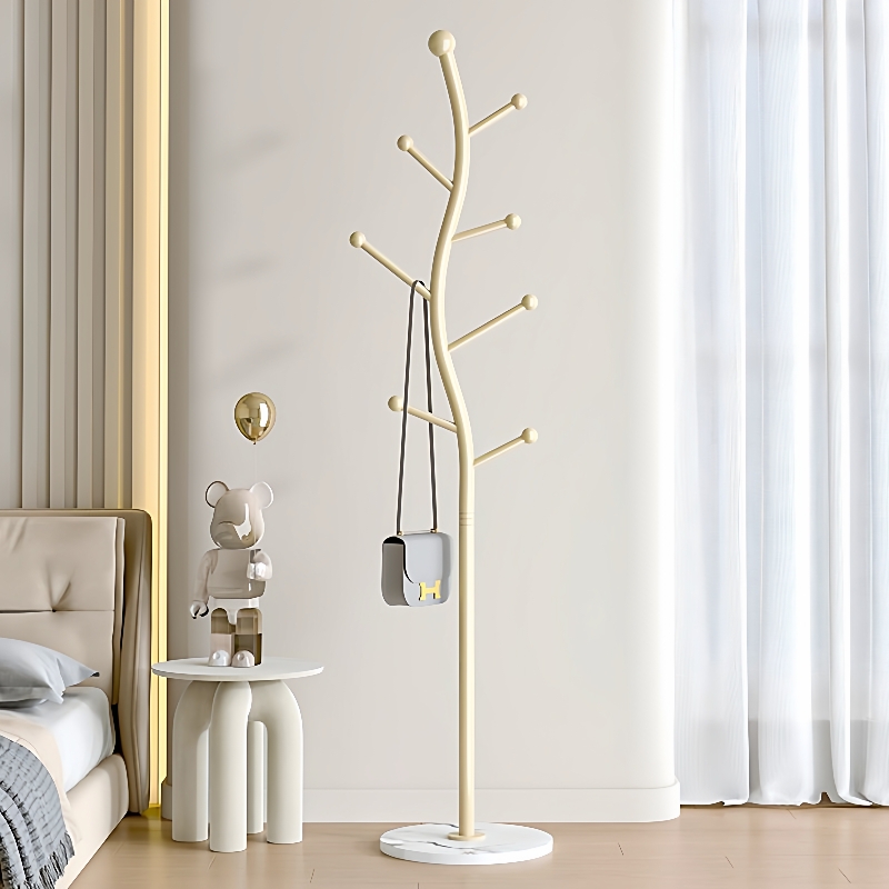 轻奢衣帽架落地挂衣架卧室入户门家用落地立式房间室内简易挂衣架