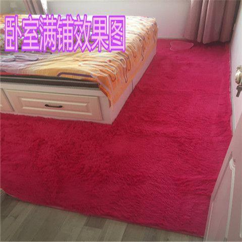 绒毛客厅房间女生粉色公主少女可长方形满铺可爱地垫地毯卧室包邮