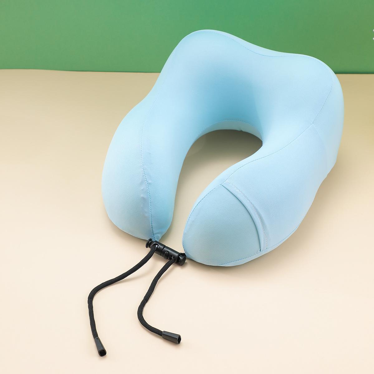 冰丝u型护颈枕专用记忆棉脖枕飞机旅行睡觉脖子靠枕u形午睡枕头夏