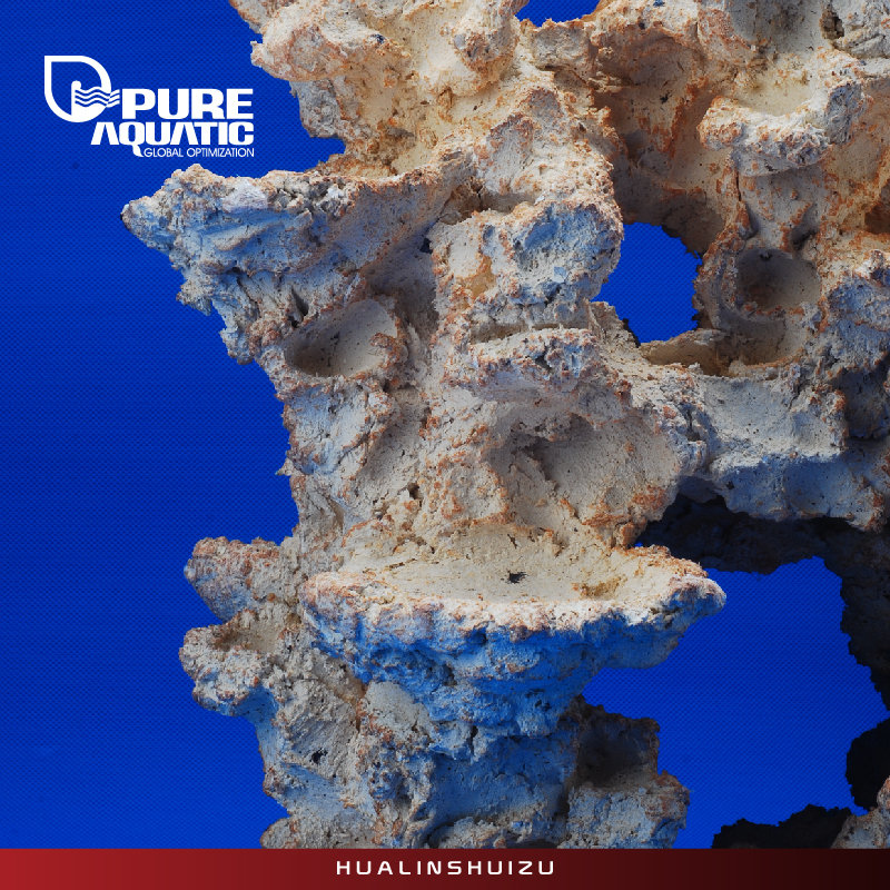 P牌造景石 生态培菌造景石 海水鱼缸造景石造型石小缸造景 免爆藻