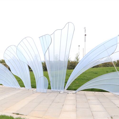 新款婚庆道具铁艺贴纱花瓣背景婚礼舞台装饰背景屏风商场道具摆件