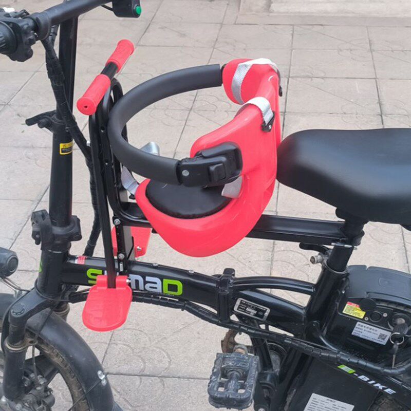新品电动车儿童座椅前置代驾电车宝宝坐椅折叠电动自行车安全椅子