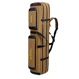 鱼竿包110cm120cm130cm三层双肩渔具包大容量海杆包收纳包渔具袋