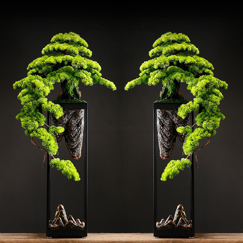 仿真植物大型落地摆件客厅过道别墅酒店装饰品绿植盆景盆栽迎客松,家居饰品,落地摆件,淘宝优惠券,粉丝福利购,淘宝优惠卷