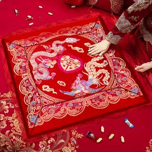 福被子垫压喜女垫福方礼百坐床坐垫婚房布置陪嫁结婚用品新娘喜福