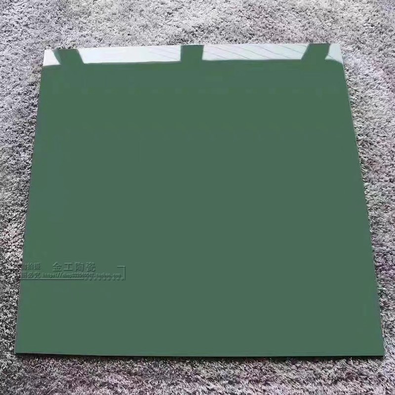 亮面彩色全抛釉瓷砖800X800纯色地砖幼儿园黄白绿蓝红粉橙色地砖