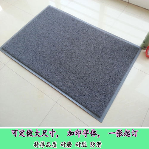 灰色高级感入户地毯m无字进门垫门厅厨房丝圈脚垫可裁剪入室门地