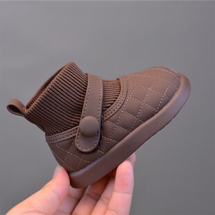 女宝宝鞋子春秋软底防滑婴儿鞋子女小童靴子1一3岁小皮鞋女宝短靴