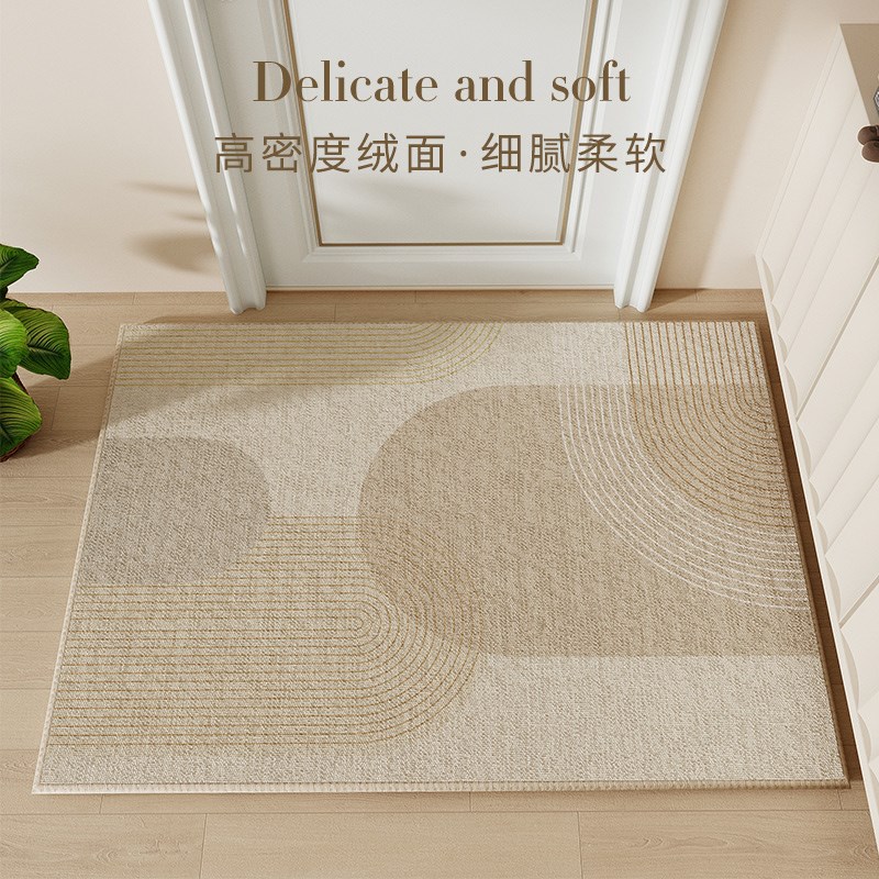 简约现代入户门地垫家用地毯进门门垫玄关除尘垫子防滑脚垫可裁剪
