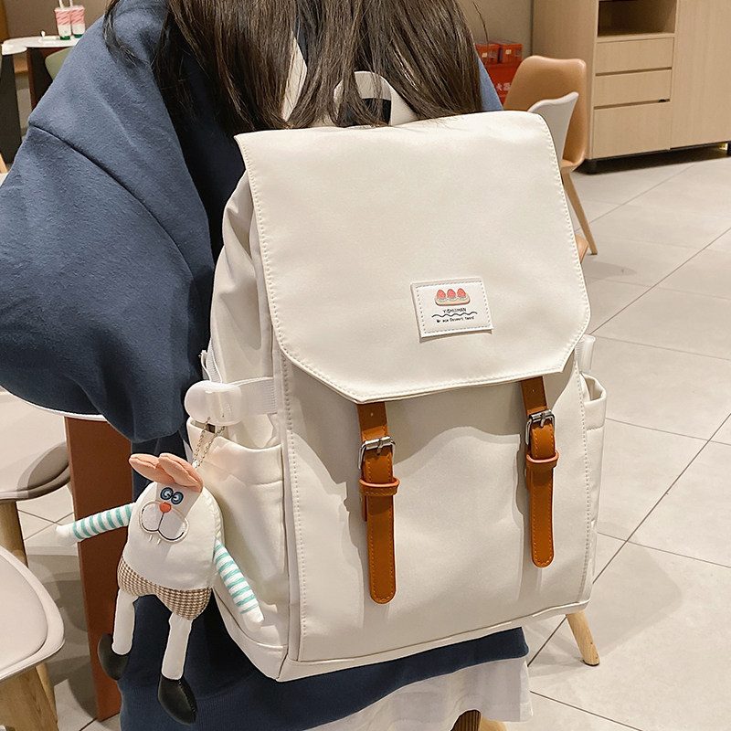 书包女大学生英伦学院风可放15.6寸电脑背包通N勤笔记本14双肩包1