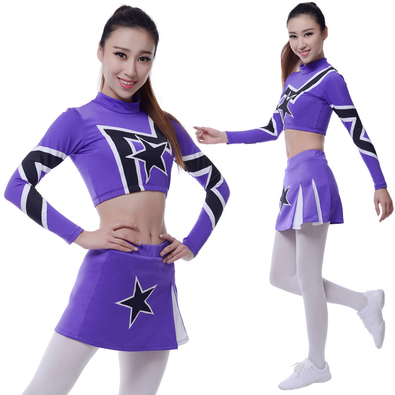 青少年啦啦操服装男女大学生拉拉队广播体操S服健美操服装定制