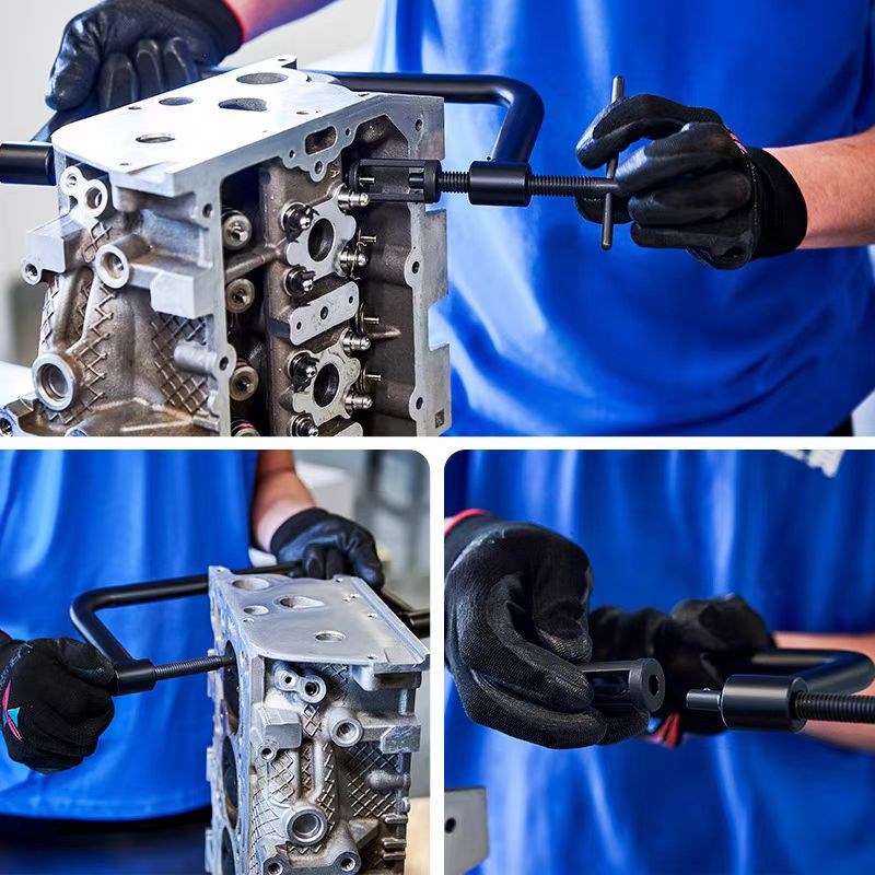 坤泰气门顶置钳气门油封弹簧垫片更换钳拆装凡尔钳压缩器汽修工具