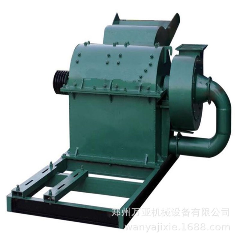 可移动式小型树叶粉碎设备 420型树根粉碎机 商用秸秆竹子粉碎机