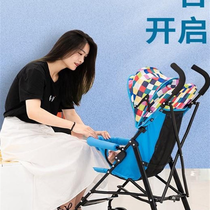 儿童旅游便携推车婴儿推车折叠简易超轻便携式宝宝车小孩可坐可躺