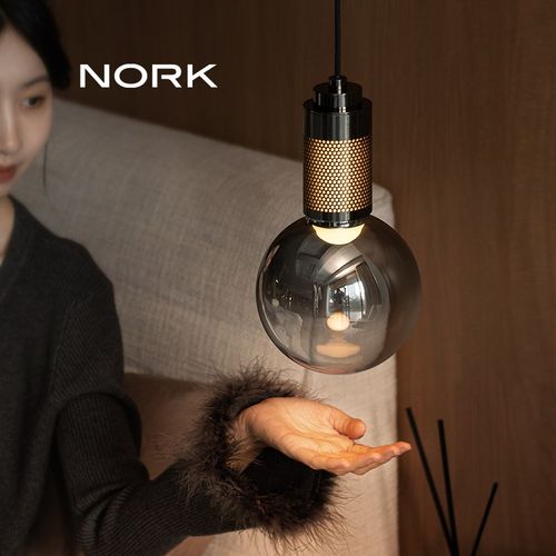 诺克星空吊灯床头灯卧室餐厅灯玻璃灯吧台过道玄关吊线灯装饰氛围