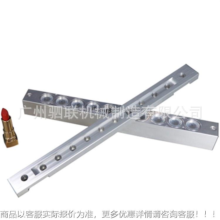 厂家直销110孔半硅胶口红模具 12.112孔口红鸟嘴斜口铝制模具