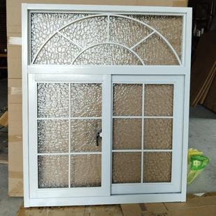铝合金左右推拉窗定制钢化玻璃阁楼采光窗法式复古厨房餐厅隔断窗