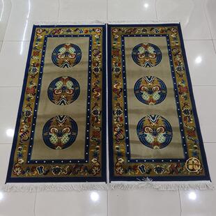 藏毯地毯羊毛毯子卧室客厅沙发毯子藏毯一对民族风新中式藏毯毯子