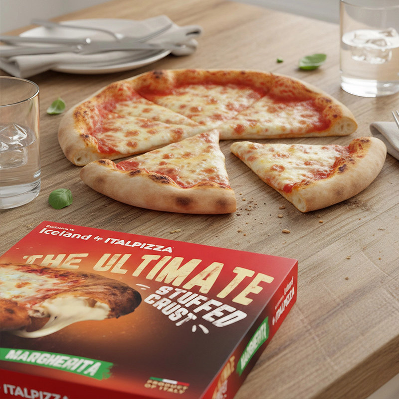 ICELAND埃丝蓝披萨半成品加热儿童早餐奢华玛格丽特蒜香芝士临期