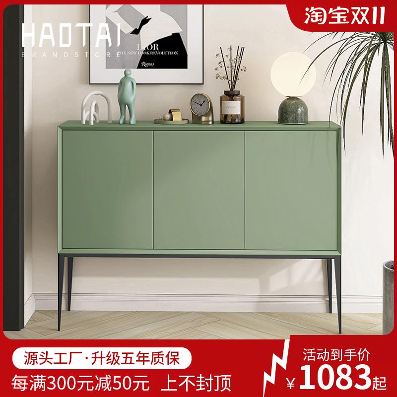 意式极简烤漆餐边柜轻奢门厅玄关现代简约入户储物厨房备餐收纳柜