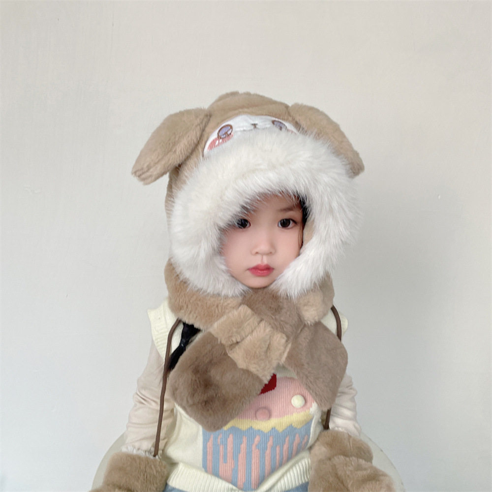 儿童帽子冬季保暖男童卡通可爱保
