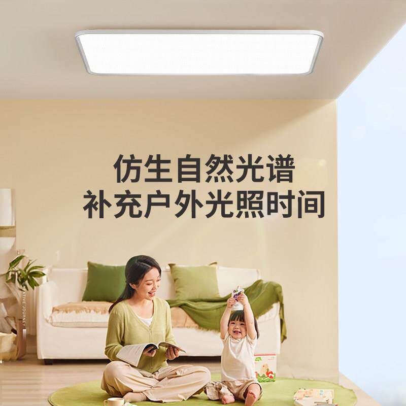 柏丁全光谱护眼吸顶灯 轻奢大气超薄客厅灯 智能全屋灯具套餐组合