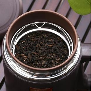 高档紫砂保温杯士办公水杯导防结石保健治养生磁化杯男老板领茶杯