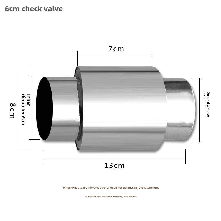 直径60mm不锈钢排烟管6公分燃气热水器排气管6cm通风管整箱采购
