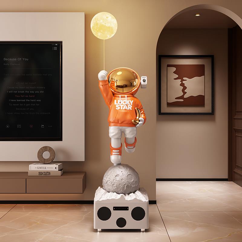 K歌太空人空太人大落型客厅摆件地家居电K321视柜沙发旁边乔迁礼