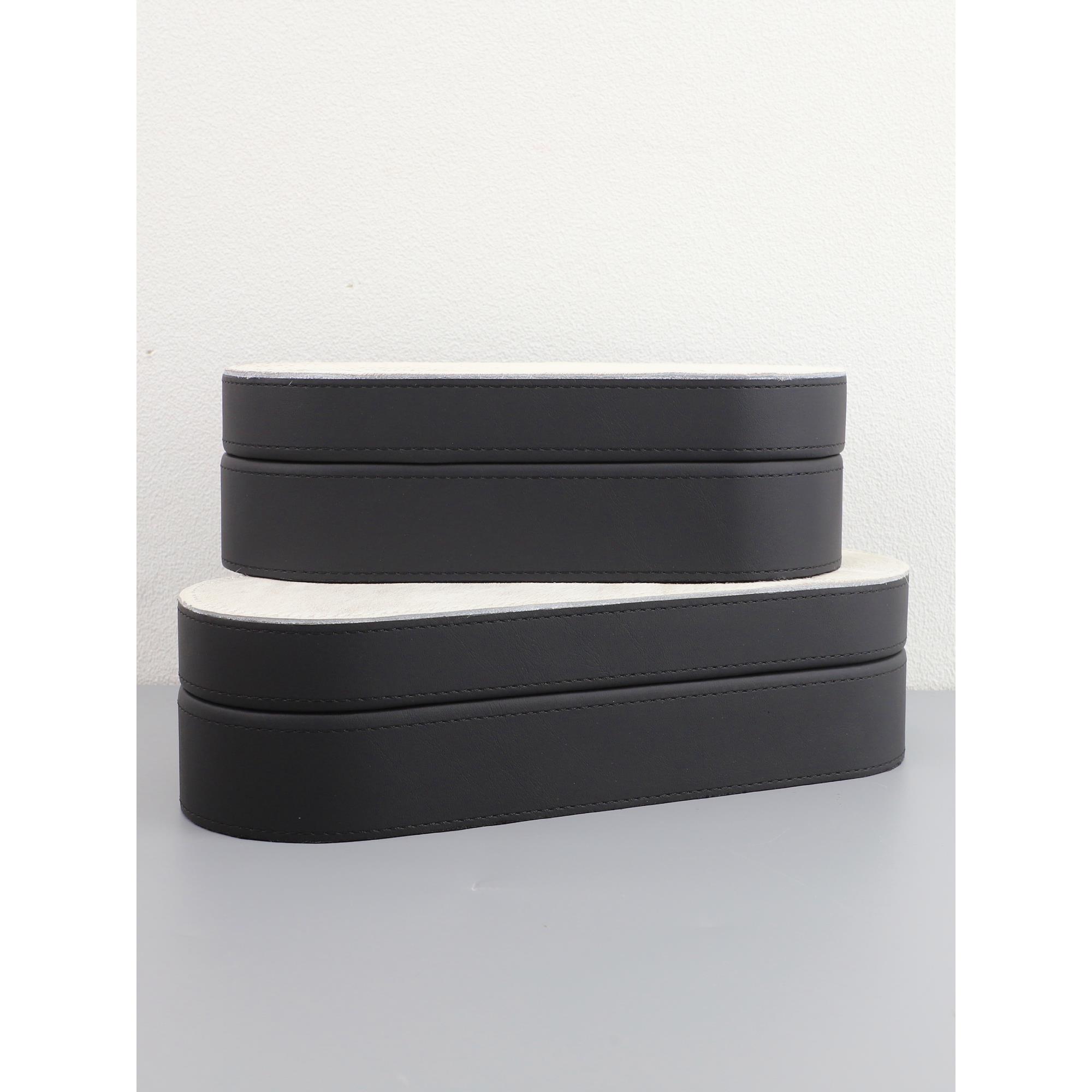 板马皮珠宝收纳盒饰酒店品革样房家庭桌面简单易用的LDX奢侈品化