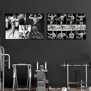 瓦辛格挂画健俱美壁乐部健身房YSWXG装饰画肌肉男励志运动宣传海