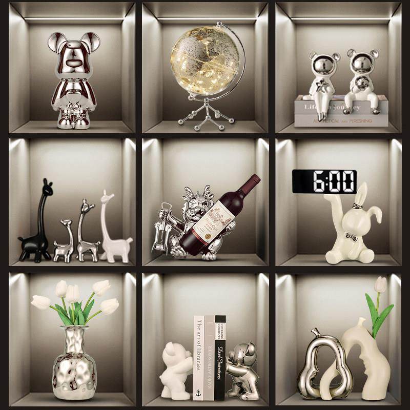 玻轻奢高端大气酒柜装饰品摆件档客厅餐边电视璃高kqsgzbj3柜家居,家居饰品,装饰摆件,淘宝优惠券,粉丝福利购,淘宝优惠卷