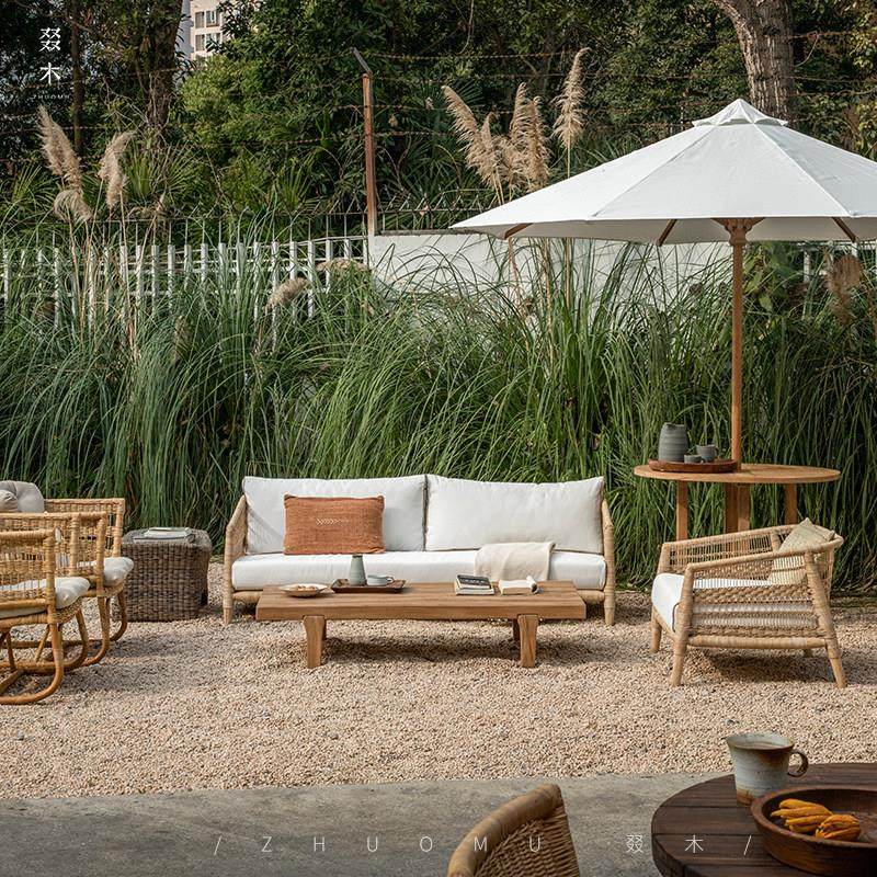 |东南风户民外庭院宿家柚木游白户外藤编休闲沙亚发茶几组合室外,住宅家具,户外沙发,淘宝优惠券,粉丝福利购,淘宝优惠卷