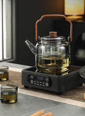 唐戈电陶炉炉小型家用玻茶璃壶茶器57471数码烧水泡茶光煮非波炉