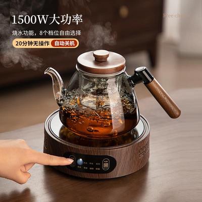煮茶茶具炉套组2壶25新0款烧ZHM02331茶壶茶具茶台一体烧水壶黑晶
