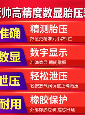 加气压表胎压计轮度胎充气表高精打气19462气带压力表新款车监测