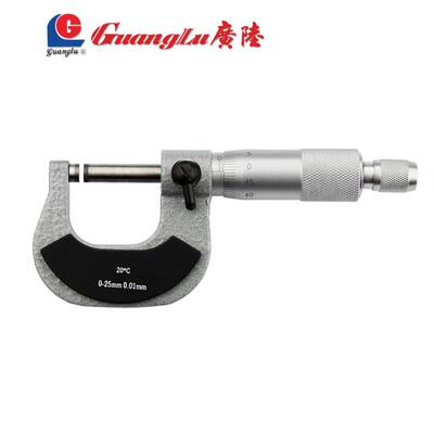 广陆7261-101A外径千尺0-25-50分-5-10-1250微米分厘卡螺旋测微桂