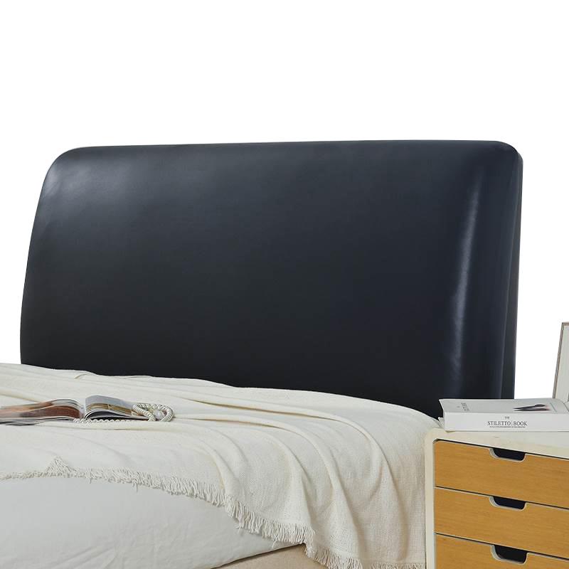 新打款纯色简约床头罩免洗易皮理耐艺防尘保护套皮革WPP20220PU科