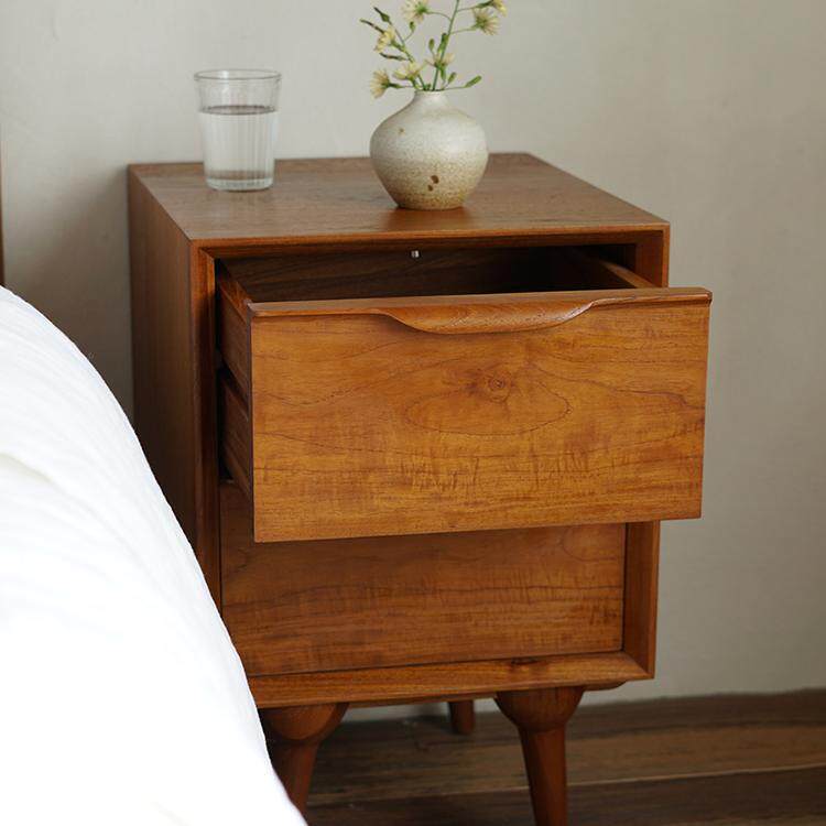 木小纳家具MU北NA欧实木床头柜窄M cabine型简卧约室床边小柜子沙