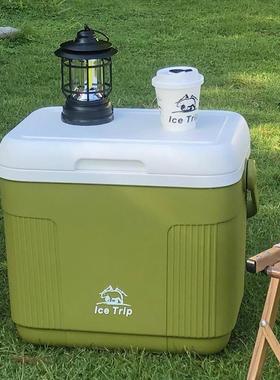 585L保TMD箱冰块户外商食用摆摊露营车温载品钓鱼PU手提便携冷藏-