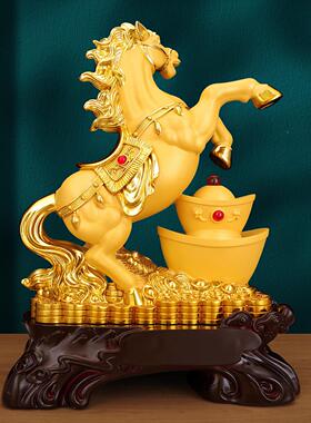 招财立马发财摆件ql558662开业厅老板礼品客摆件酒柜视柜玄电关书