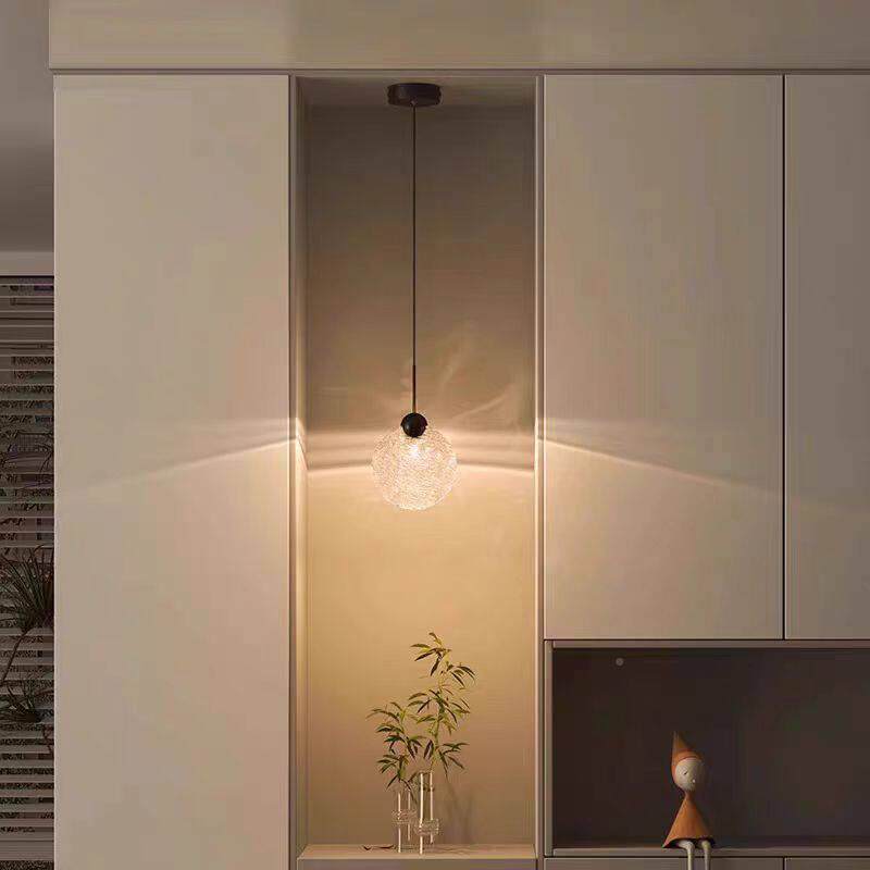 浮冰水晶小吊感灯围感装可饰卧室氛床头高11111级轻奢升降玄关过