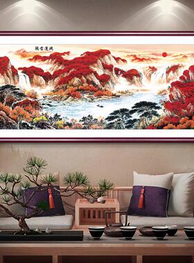 2025新款钻石画十ZJ2239 满钻客厅5d贴钻字绣山水风头景运鸿当钻