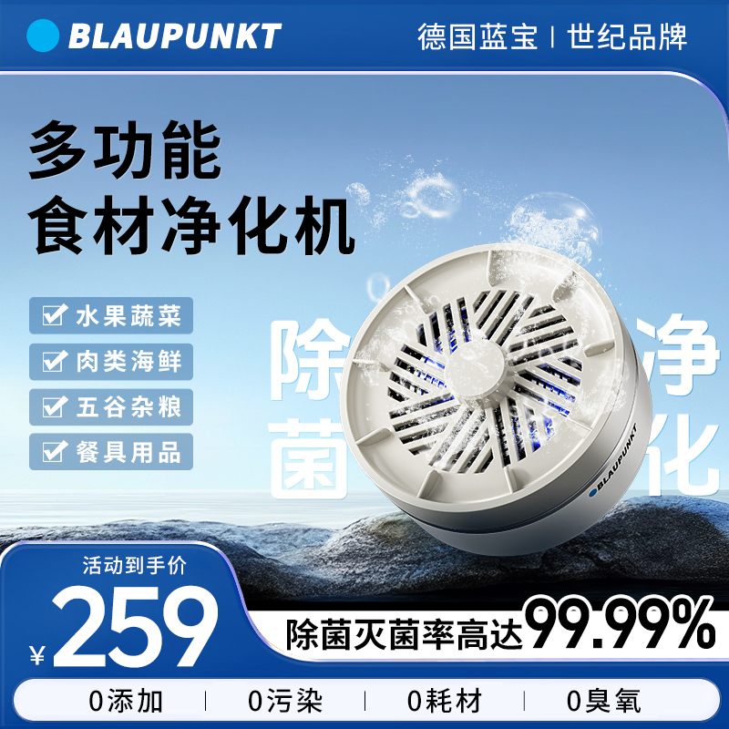 Blaupunkt/蓝宝食材净化机农药净化果蔬消毒洗肉类海鲜餐具净化机