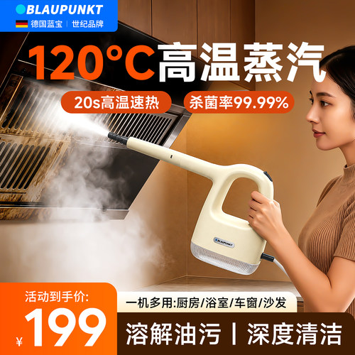 蓝宝高温高压蒸汽清洁机厨房去油